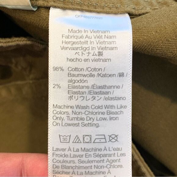 Madewell The Perfect Vintage Wide-Leg Pant Utility Edition Green High-rise SZ 28 - Picture 6 of 9